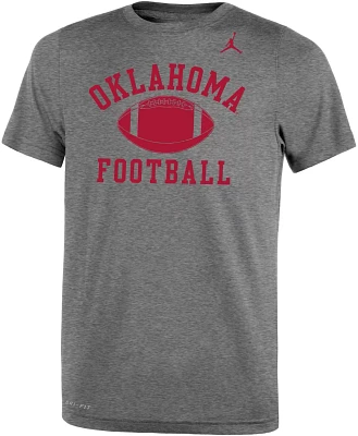 Jordan Boys' University of Oklahoma Dri-FIT Football Legend Short Sleeve T-shirt