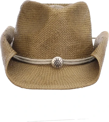 Scala Pronto Men's Straw Western Hat