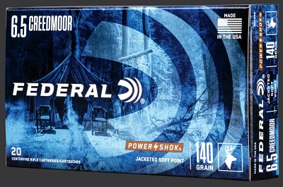 Federal Power-Shok 6.5 Creedmoor 140-Grain Ammunition                                                                           