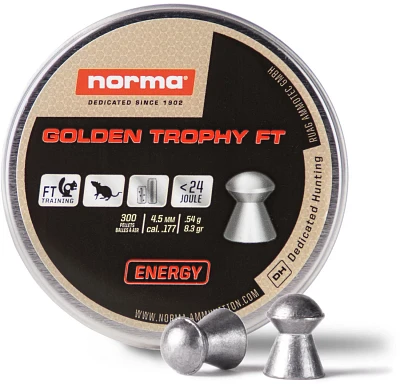 Norma Golden Trophy .177 8.3-Grain Ammunition 200-Pack                                                                          