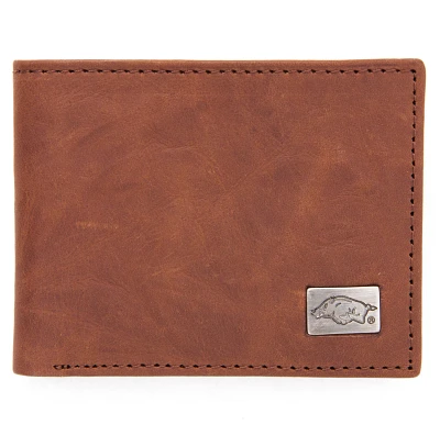 Eagles Wings University of Arkansas Leather Bi-Fold Wallet                                                                      