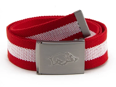 Eagles Wings University of Arkansas Fabric Belt                                                                                 