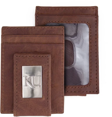 Eagles Wings Univeristy of Kansas Leather Flip Wallet                                                                           