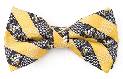 Eagles Wings Pittsburgh Penguins Woven Polyester Checkered Bow Tie                                                              