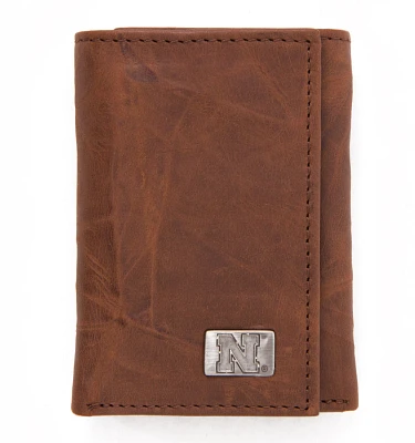 Eagles Wings University of Nebraska Leather Tri-Fold Wallet                                                                     