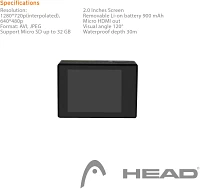 HEAD 720p High Definition Action Camera                                                                                         