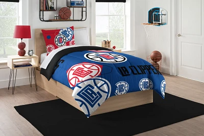 The Northwest Company Los Angeles Clippers Hexagon Twin Comforter and Sham Set                                                  