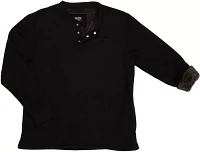 Smith's Workwear Men's Sherpa Bonded Thermal Henley Pullover Shirt