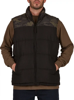 Smith's Workwear Men's Double Insulated Printed Puffer Vest