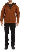 Smith's Workwear Men's Sherpa-Lined Fleece Jacket with Contrast Decorative Stitching