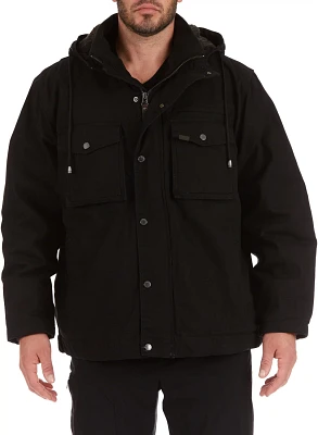 Smith's Workwear Men's Sherpa Lined Duck Canvas Hooded Work Jacket