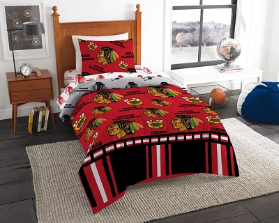 Northwest Chicago Blackhawks Rotary Twin Bed Set                                                                                