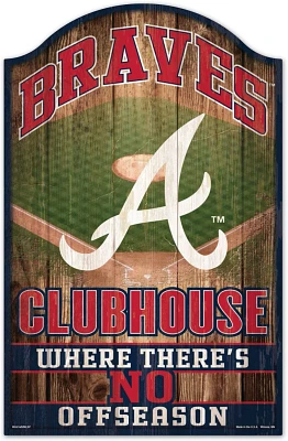 WinCraft Atlanta Braves Wood Sign                                                                                               