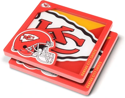 YouTheFan Kansas City Chiefs 3D Series Coasters 2-Pack                                                                          