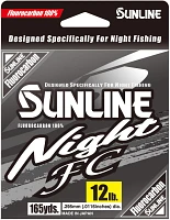 Sunline Night FC High Vis 25 lb - 165 yd Fluorocarbon Fishing Line                                                              