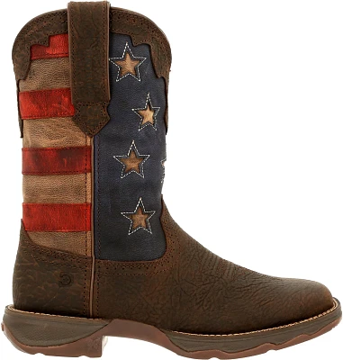 Durango Women's Lady Rebel Vintage Flag Embroidery Western Boots                                                                