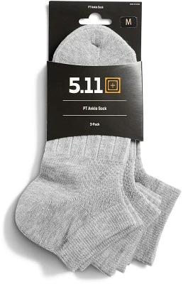 5.11 Tactical Men's PT Ankle Socks 3-Pack