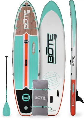  BOTE Breeze Aero 11'6" Classic Teak Inflatable Stand Up Paddle Board                                                          
