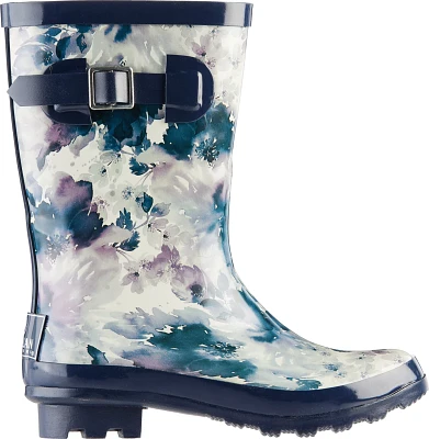 Magellan Outdoors Women’s Mid Calf Floral Rubber Boots                                                                        