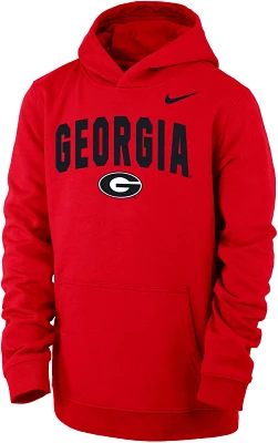 Nike Boys' University of Georgia Club Fleece Pullover Hoodie