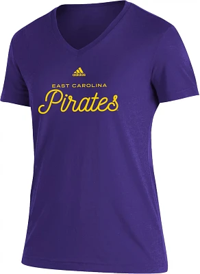 adidas Women's East Carolina University Blend Short Sleeve T-Shirt                                                              