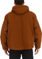 Smith's Workwear Men's Flannel Lined Canvas Hooded Jacket