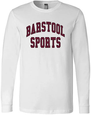 Barstool Sports Men's Arched Varsity Graphic Long Sleeve T-shirt