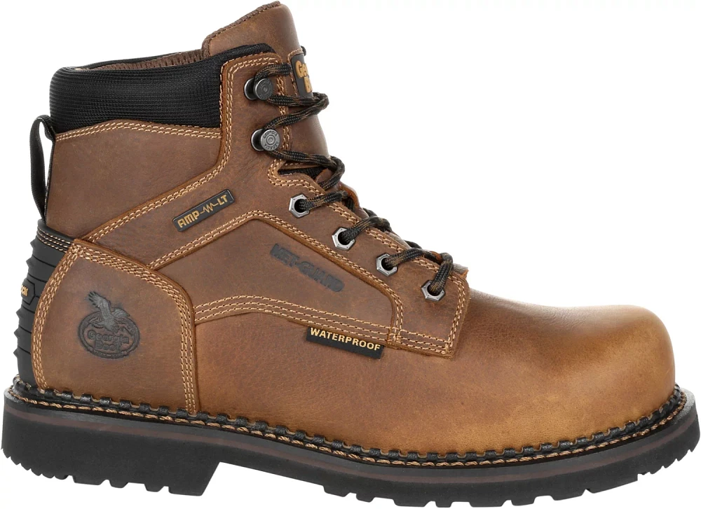 Georgia Men's Giant REvAMP Steel Toe Met-Guard Waterproof Work Boots                                                            