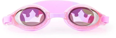 Aqua2ude Girls' Classic Glitter Princess Swim Goggles                                                                           