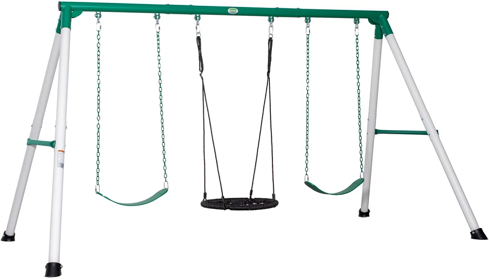 Backyard Discovery Little Brutus Heavy Duty Metal Swing Set                                                                     