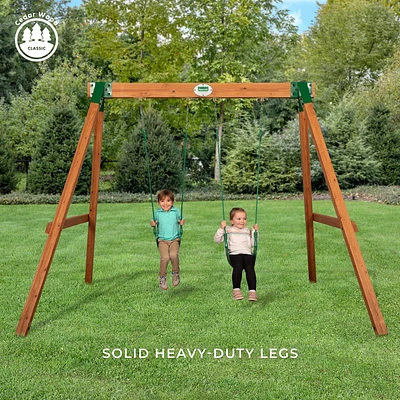 Backyard Discovery Durango Wooden Swing Set                                                                                     