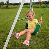 Backyard Discovery Little Brutus Heavy Duty Metal Swing Set                                                                     