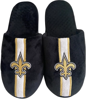 FOCO New Orleans Saints Team Stripe Slippers                                                                                    