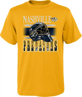 Outerstuff Youth Nashville Predators Helmet Head Short Sleeve T-shirt
