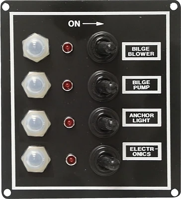 SeaSense LED Toggle 12-Volt Gang Switch Panel