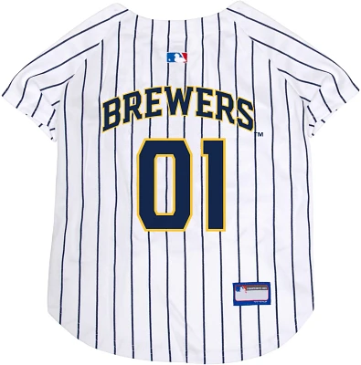 Pets First Milwaukee Brewers Mesh Dog Jersey