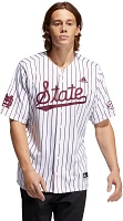 adidas Men's Mississippi State University Pinstripe Replica Baseball Jersey