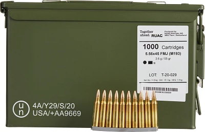 Norma USA Penetrator Tip 5.56x45 55-Grain Ammunition - 1000 Rounds                                                              