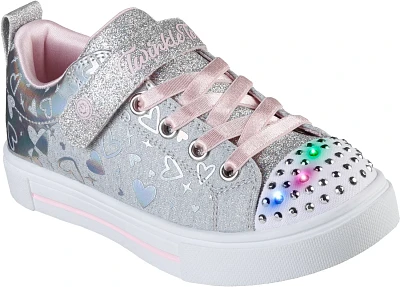 SKECHERS Girls' Twinkle Sparks Heather Charm Shoes                                                                              