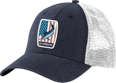 Magellan Outdoors Men's Marlin Flag Trucker Cap                                                                                 