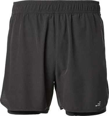 BCG Women's 2fer Woven Plus Running Shorts