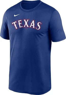 Nike Men's Texas Rangers Wordmark Legend Graphic T-shirt