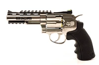Barra Airguns Exterminator 4 in Nickel BB Revolver                                                                              