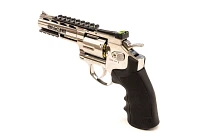 Barra Airguns Exterminator 4 in Nickel BB Revolver                                                                              