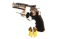 Barra Airguns Exterminator 4 in Nickel BB Revolver                                                                              