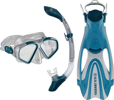 U.S. Divers Adults' Cozumel Fin, Snorkel and Mask Set