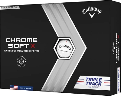 Callaway Chrome Soft X TripleTrack 2022 Golf Balls 12-Pack                                                                      