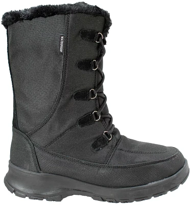 WinterTec Women's Waterproof Nylon Suede Trim Winter Boots