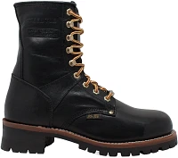 AdTec Men's Full Grain Steel Toe Logger Boots