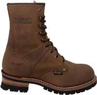 AdTec Men’s 9 Crazy Horse Logger Work Boots